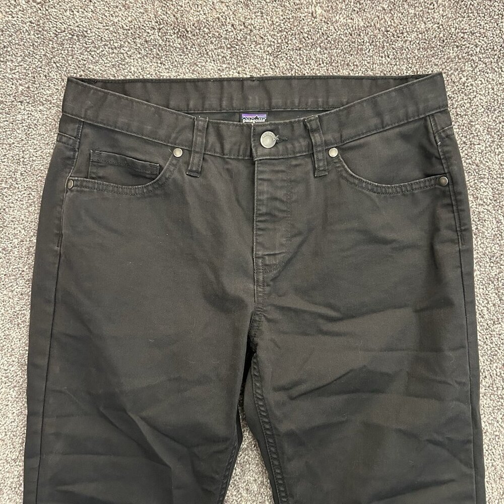 Patagonia Women's Black Jeans Size 8 Mid Rise 5-Pockets 30.5" Inseam Logo GUC - Picture 6 of 16